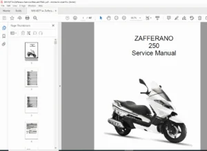 Benelli Zafferano 250 Service Manual Complete Scooter Repair Guide PDF