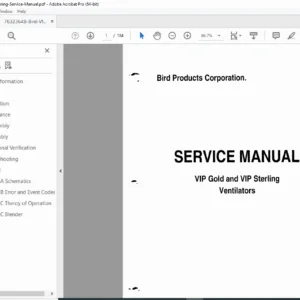 Bird VIP Gold & VIP Sterling Infant Ventilator Service Manual PDF