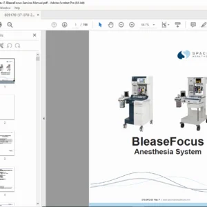 BleaseFocus Anesthesia System Technical Service Manual (Rev F, 2016) PDF