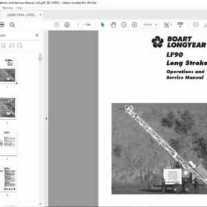 Boart Longyear LF90 LS Operations & Service Manual – PDF