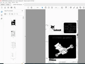 Bobcat 741, 742, 743, 743DS Skid Steer Loader Service Repair Manual PDF