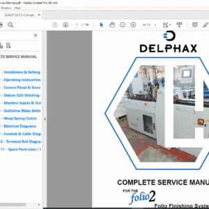 Boldt Folio2 Finishing System Service Manual PDF