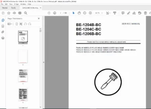 Brother BE-1204B-BC, 1204C-BC & 1206B-BC Service Manual PDF