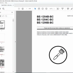 Brother BE-1204B-BC, 1204C-BC & 1206B-BC Service Manual PDF