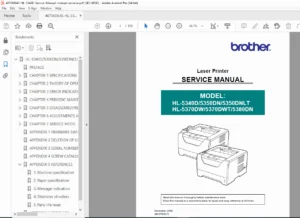 Brother HL-5340D, HL-5350DN, HL-5370DW Service Manual PDF