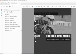 Buell Firebolt XB9R Service Manual PDF (2003 Factory Repair Guide)