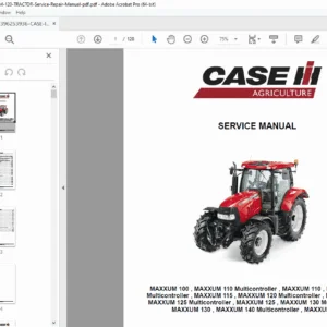 CASE IH Maxxum 120 Tractor Service Repair Manual PDF Download