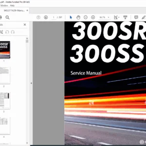 CFMOTO 300SR & 300SS Factory Service Manual (2023 Edition) PDF