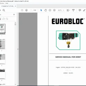 CM Valustar VT Wire Rope Hoist Service Manual PDF DOWNLOAD