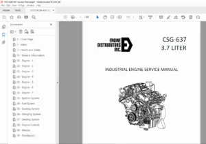 CSG-637 3.7L Industrial Engine Service Manual – Ford Power Products PDF