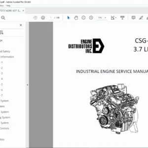 CSG-637 3.7L Industrial Engine Service Manual – Ford Power Products PDF