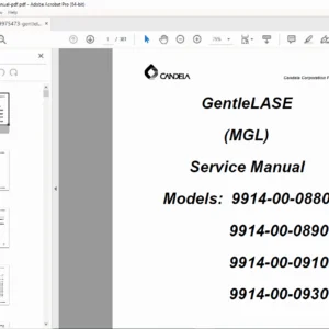 Candela GentleLASE MGL Service & Calibration Manual PDF Download