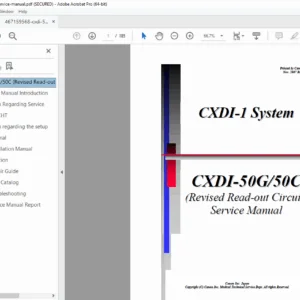 Canon CXDI-50G/50C Service Manual PDF DOWNLOAD