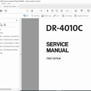Canon DR-4010C Service Manual PDF Download