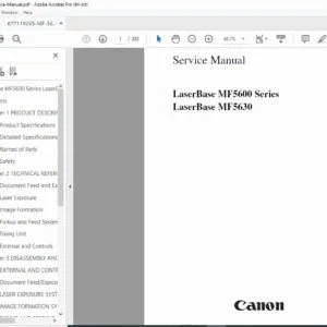 Canon LaserBase MF5630 Multifunction Printer Service Manual Guide PDF