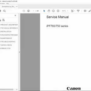 Canon iPF750 iPF755 iPF760 iPF765 Service Manual – PDF