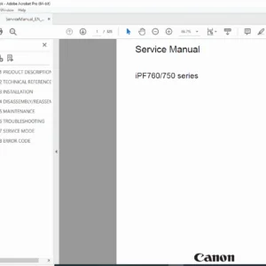 Canon imagePROGRAF iPF750/iPF755/iPF760/iPF765 Service Manual PDF