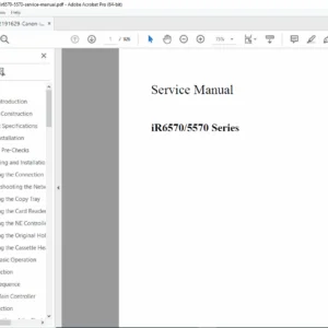 Canon imageRUNNER iR6570 / iR5570 Series Service Manual PDF