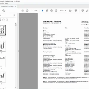 Caterpillar Off-Highway Trucks Service Manual Contents PDF