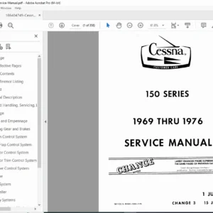 Cessna 150 Series 1969–1976 Service Manual (PDF)