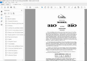 Cessna 310 & Turbo 310 P-Q 1969–1974 Service Repair Manual PDF