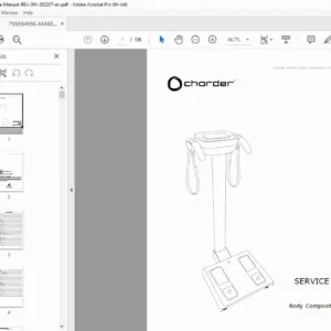 Charder MA601 Body Composition Analyzer Service Manual – PDF