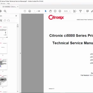 Citronix ci5000 Series Technical Service Manual PDF DOWNLOAD