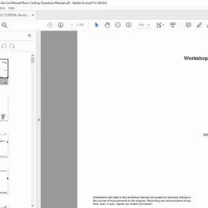 DEUTZ 2011 Engine Workshop Manual (F2L/F3L/F4L & BF Series) PDF