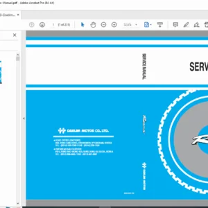 Daelim VJ125 (Roadwin 125) Service Repair Manual SM48-0401-01E PDF