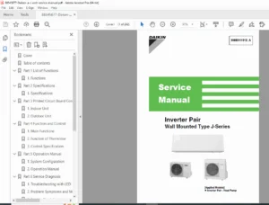Daikin J-Series Inverter AC Service Manual – RXG & FTXG Models PDF