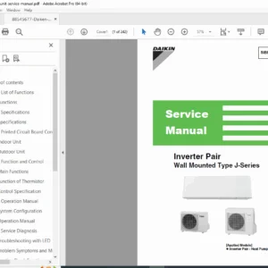 Daikin J-Series Inverter AC Service Manual – RXG & FTXG Models PDF