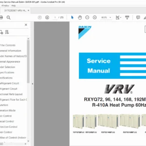 Daikin VRV Heat Pump Service Manual PDF