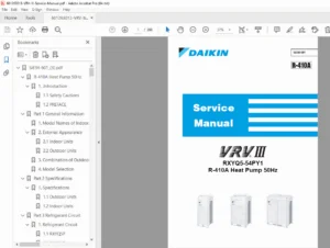 Daikin VRV III RXYQ5–54PY1 Service Manual R-410A Heat Pump 50Hz (PDF)