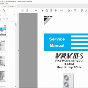 Daikin VRV III-S RXYMQ36/48PVJU Service Manual R410A (60Hz) PDF
