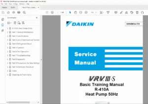 Daikin VRVIII-S R-410A Heat Pump Service Manual - Repair & Troubleshooting PDF