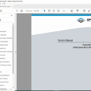 Dana Spicer 34000 Series Powershift Transmission Service Manual - PDF