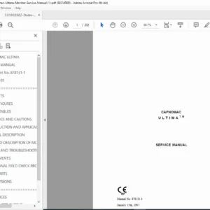 Datex Capnomac Ultima Service & Troubleshooting Manual PDF