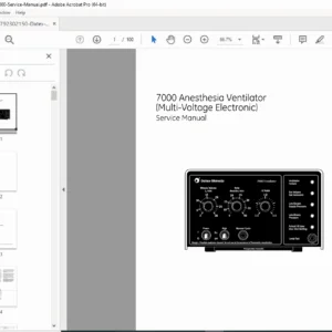 Datex-Ohmeda 7000 Anesthesia Ventilator Service Manual PDF