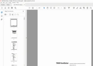 Datex-Ohmeda 7800 Ventilator Service Manual PDF