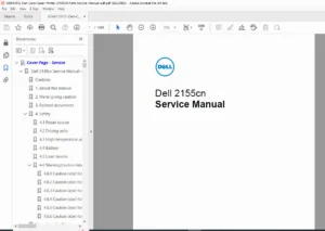 Dell 2155cn Color Laser Printer Service Manual PDF