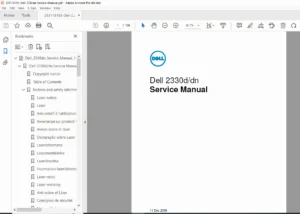 Dell 2330d/dn Laser Printer Service Manual PDF (2008)