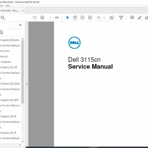 Dell 3115cn Service Manual – Diagnostics, Repair & Wiring Diagrams (PDF)