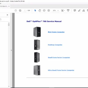 Dell OptiPlex 760 Service Manual PDF DOWNLOAD