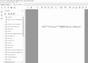 Dell Precision M4600 Owner's Manual & Service Guide PDF