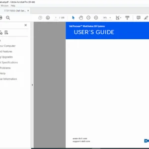 Dell Precision WorkStation 330 User's Guide & Service Manual PDF