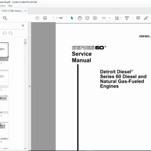 Detroit Diesel Series 60 11L 12L 14L Service Manual Repair PDF