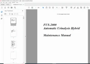 Dirui FUS-2000 Automatic Urinalysis Hybrid Service Manual (PDF)