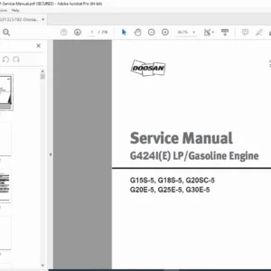 Doosan G424I(E) Engine Service Manual PDF DOWNLOAD