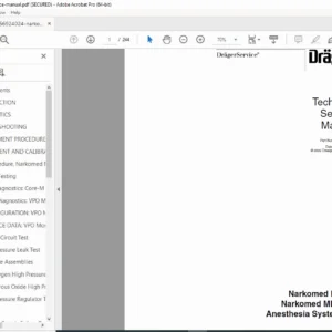Drager Narkomed MRI MRI-2 Anesthesia System Service Manual PDF