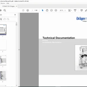 Dräger Primus Anaesthetic Workstation Technical Documentation Service Manual PDF